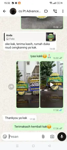 Testimonial Papan Bunga Pernikahan leuwibalang