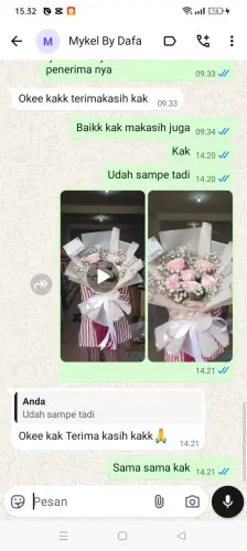 Testimonial Buket Bunga leuwibalang