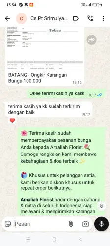 Testimonial Papan Bunga leuwibalang