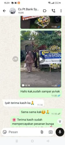 Testimonial Papan Bunga leuwibalang